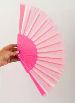 ABANICO BRILLOS ROSA