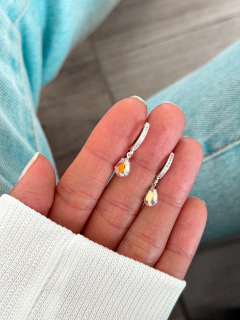 PA1296 - ARGOLLAS MICROPAVE CRISTAL GOTA - VARIOS COLORES