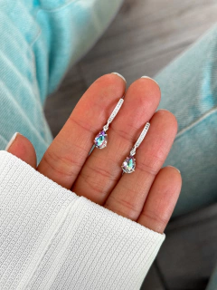 PA1296 - ARGOLLAS MICROPAVE CRISTAL GOTA - VARIOS COLORES - Pretoria