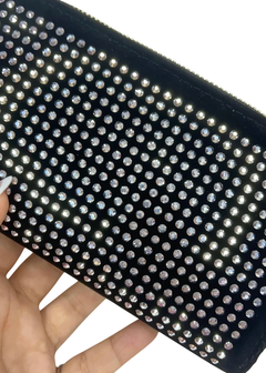BILLETERA STRASS NEGRA
