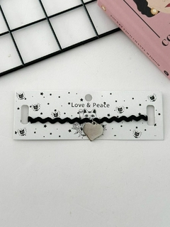 CHOKER SIMPLY ZIGZAG BIG HEART