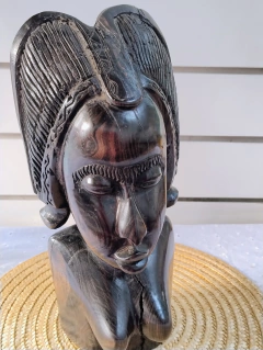Gran Figura Africana de Madera Ebano - tienda online