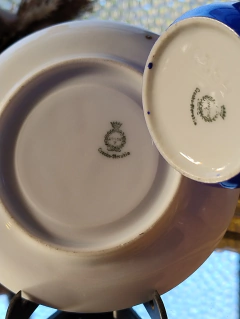 Duo de Cafe en Porcelana Checoslovaca de Coleccion (19) en internet