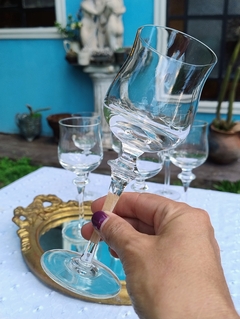 6 Copas para Agua de Cristal Italiano Robellino (C3) - 2Gardenias Bazar antiguo & Deco