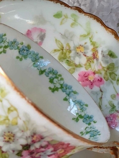 Duo de Cafe en Porcelana Francesa Limoges Shabby Chic de coleccion - comprar online