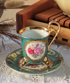 Duo de Cafe en Porcelana Japonesa Ohashi con Patitas de Coleccion - comprar online