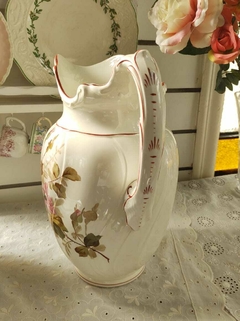 Gigante Jarra de Porcelana Alemana motivo floral - comprar online