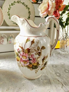 Gigante Jarra de Porcelana Alemana motivo floral
