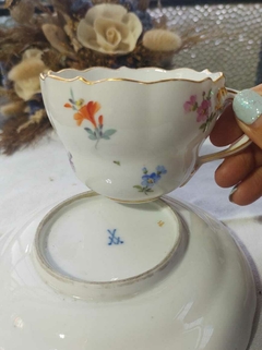 Duo de Te en Porcelana Alemana Meissen de coleccion en internet