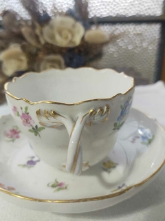 Duo de Te en Porcelana Alemana Meissen de coleccion