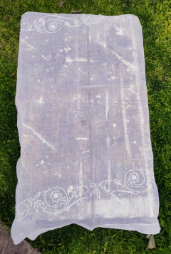 Mantel de te cuadrado de organza - comprar online
