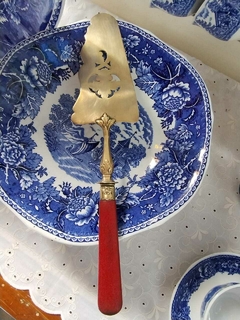 Pala de Servir para Tortas Francesa en Bronce y Baquelita