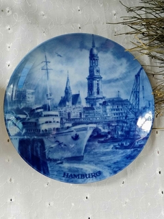 Plato Decorativo en Porcelana Alemana "Hamburg"