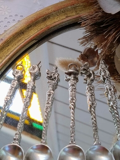 6 Cucharitas de Alpaca sellada de diversos motivos - comprar online