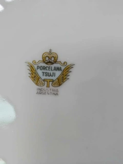 Fuente Redonda en Porcelana Tsuji Flores Rosadas en internet