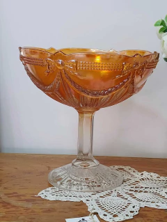 Gran Centro de Mesa de Cristal Carnival - 2Gardenias Bazar antiguo & Deco