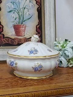 Bombonera en Porcelana Verbano flores Azules - comprar online