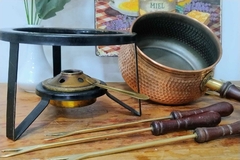 Fondue de Cobre con 6 Pinches y Mechero en internet