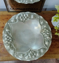 Centro de Mesa de Alpaca Trabajada con baño de plata