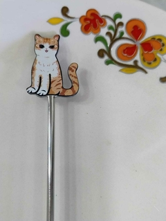 Cucharita de Te en Acero "Gato" esmaltada - comprar online