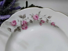 Fuente Tortera en Porcelana Verbano flores Rosadas en internet