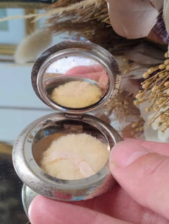 Polvera antigua en miniatura con espejo - comprar online