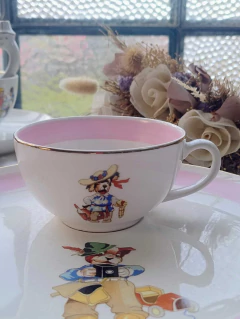 Imagen de Juego de Taza con Plato en Loza naciona Hardfort motivo infantil (plato con detalle)
