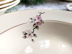 Plato Hondo en Loza Nacional Flor de durazno - comprar online