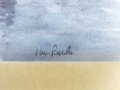 Imagen de Cuadro de Acuarela escena de Venecia Firmado