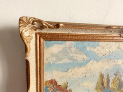 Cuadro Oleo de Paisaje con Marco de estilo Frances con Molduras - comprar online