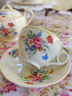 Juego de Te y Postre en Loza Inglesa Grindley creampetal - comprar online