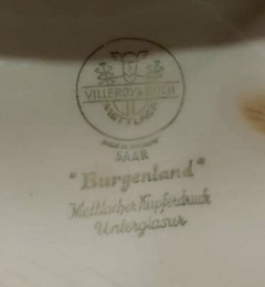 Mantequera en Loza Villeroy & Boch Burgenland escenas Rojo - 2Gardenias Bazar antiguo & Deco