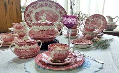 Juego de Te en Loza Inglesa Royal Worcester Scenes