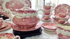Imagen de Juego de Te en Loza Inglesa Royal Worcester Scenes