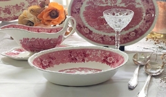 Ensaladera Oval en Loza Inglesa Irostone Adams escenas Rojo bowl - comprar online