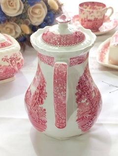 Cafetera en Loza Inglesa Irostone Adams Escenas Rojo - tienda online