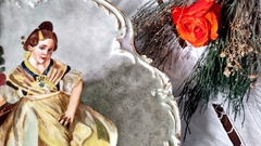 Gigante Plato Frances en Porcelana Limoges Pintado a Mano en internet