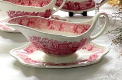 Salsera con Presentoire en Loza Inglesa Irostone Adams escenas Rojo - comprar online