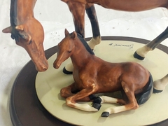 Figura de Porcelana Italiana motivo Caballos "Cirrincione" - 2Gardenias Bazar antiguo & Deco