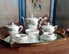 Juego de Te en Porcelana Francesa Limoges para 6 personas - 2Gardenias Bazar antiguo & Deco