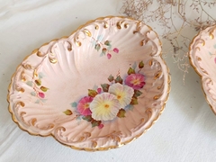 Antigua Fuente Coquilla en Loza Europea casuela rosa - tienda online