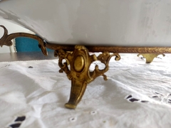 Centro de Mesa Fuente en Porcelana Francesa Sevres con Bronceria - tienda online