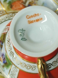 Juego de Cafe en Porcelana Checoslovaca para 6 personas - 2Gardenias Bazar antiguo & Deco