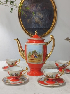 Juego de Cafe en Porcelana Checoslovaca para 6 personas - tienda online
