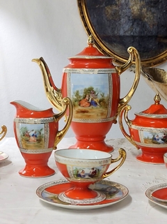 Juego de Cafe en Porcelana Checoslovaca para 6 personas - comprar online