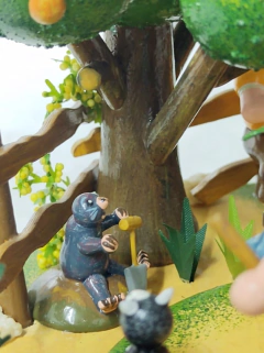 Caja Musical Alemana "Nuestro pequeño Jardin" Funcionando
