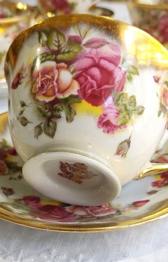 Duo de Te en Porcelana Tsuji Bouquet de Flores - comprar online