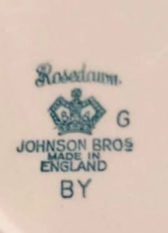 Juego de Te y Postre en Loza Inglesa "Rosa" Johnson Bros Rosedawn - 2Gardenias Bazar antiguo & Deco