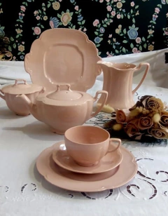 Juego de Te y Postre en Loza Inglesa "Rosa" Johnson Bros Rosedawn en internet