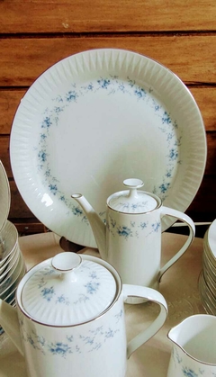 Juego de Vajilla en Porcelana Tsuji Flores Azules 89 piezas - tienda online